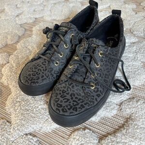 Sperry Leopard Print Sneakers